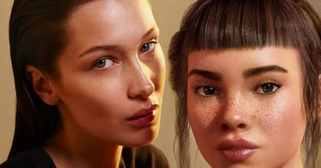 Visual for this record: Calvin Klein, not Miquela, answered for the Bella Hadid backlash