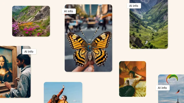 Visual published with the cited source for this record: Meta chose labels over removal for AI-generated content