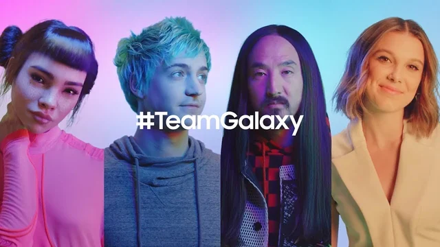 Visual located for this record and pending provenance review: Samsung's own channels named Lil Miquela a #TeamGalaxy member