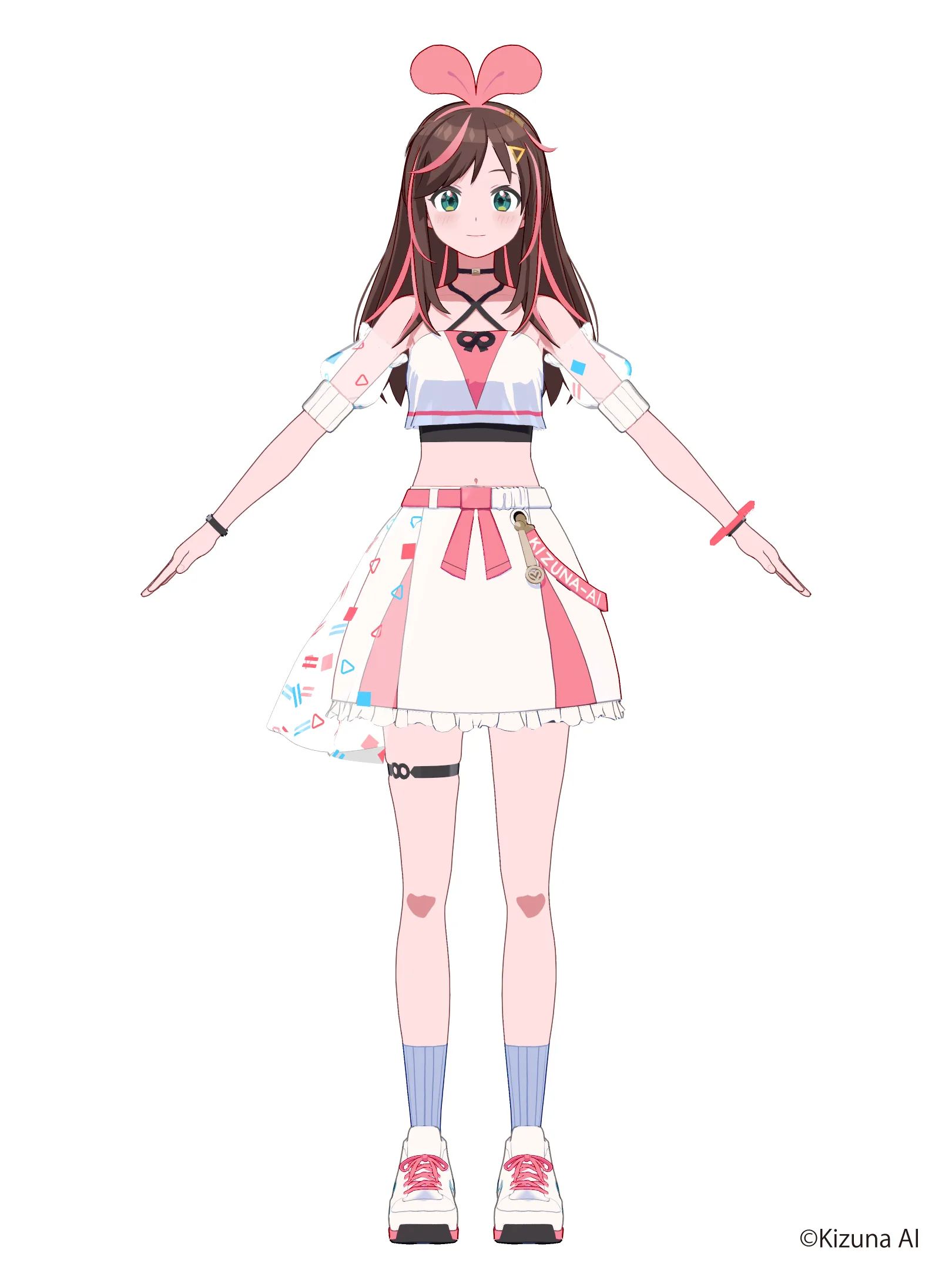 Kizuna AI in a full-length anime-style character visual