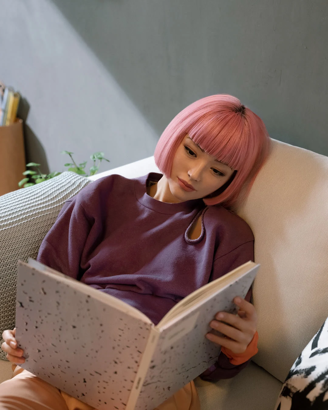 imma reading in the IKEA Harajuku virtual-room campaign.