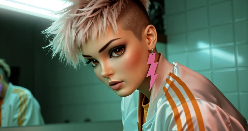 Noonoouri in the stylized SHY SHY visual, presented on Warner Music Germany's official artist page.